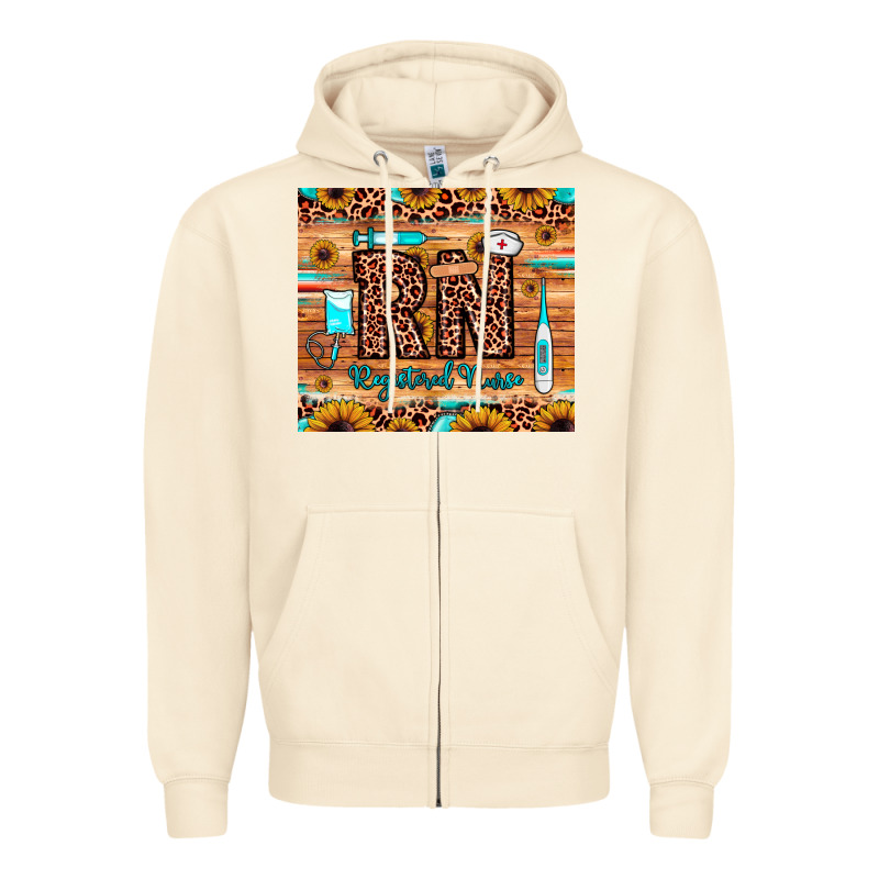 Rn Registered Nurse Zipper Hoodie by JahusDesignShop | Teevron