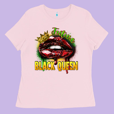 Future Black Queen Ladies Tee Designed By Fadigitalartstudio