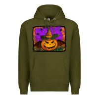 Army Green jack o' lantern pumpkin Premium Hoodie - Jasminsmagicworld