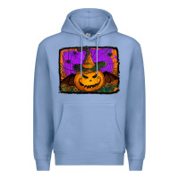 Colony Blue jack o' lantern pumpkin Premium Hoodie - Jasminsmagicworld