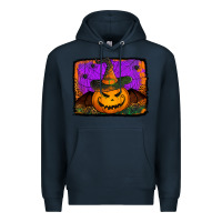 Navy jack o' lantern pumpkin Premium Hoodie - Jasminsmagicworld