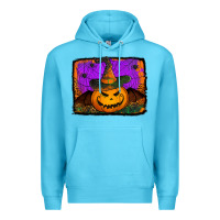 Ocean Blue jack o' lantern pumpkin Premium Hoodie - Jasminsmagicworld