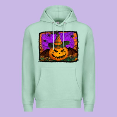 Jack O' Lantern Pumpkin Premium Hoodie Designed By Jasminsmagicworld