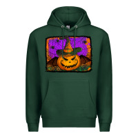 Sports Green jack o' lantern pumpkin Premium Hoodie - Jasminsmagicworld