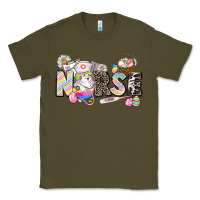 Army Green Easter Nurse  Easter Day Classic Tee - CowGirlArtShop