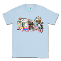 Dusty Blue Easter Nurse  Easter Day Classic Tee - CowGirlArtShop