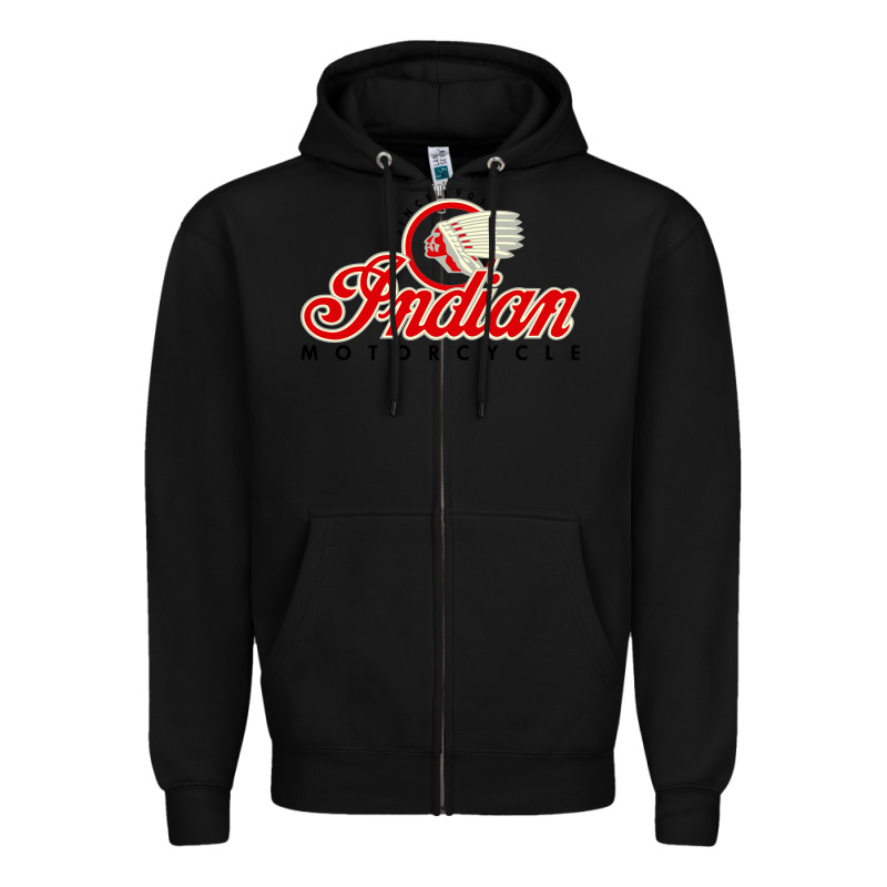 Motorcycle Racing Indian Zipper Hoodie by linhVisuals | Teevron