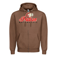 Chestnut motorcycle racing indian Zipper Hoodie - linhVisuals