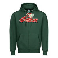 Sports Green motorcycle racing indian Zipper Hoodie - linhVisuals