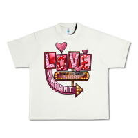 Pistachio Valentines Day Love Vacant Urban Heavy Tee - FaDigitalArtStudio