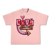 Salmon Valentines Day Love Vacant Urban Heavy Tee - FaDigitalArtStudio