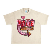 Sandshell Valentines Day Love Vacant Urban Heavy Tee - FaDigitalArtStudio