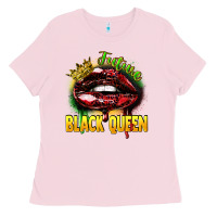 Bubblegum Pink Future black queen Ladies Tee - FaDigitalArtStudio