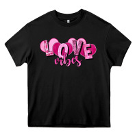 Black Love vibes Valentine's Day Heavy Core Tee - HowdyJamesFarm