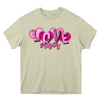 Mossy Love vibes Valentine's Day Heavy Core Tee - HowdyJamesFarm