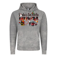 Cloud Rock Santa's Favorite Firefighter Vintage Hoodie - LillyAllenDesigns