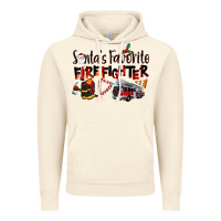 Vintage Artic Santa's Favorite Firefighter Vintage Hoodie - LillyAllenDesigns