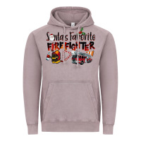 Vintage Zinc Santa's Favorite Firefighter Vintage Hoodie - LillyAllenDesigns