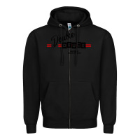 Black double deuce live music Zipper Hoodie - linhVisuals