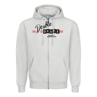 Dove Grey double deuce live music Zipper Hoodie - linhVisuals