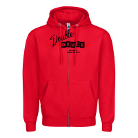Red double deuce live music Zipper Hoodie - linhVisuals