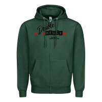 Sports Green double deuce live music Zipper Hoodie - linhVisuals