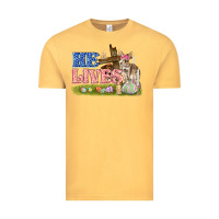 Vintage Mustard he lives easter Vintage Tee - FaDigitalArtStudio