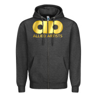 Charcoal Heather allied artists pictures Zipper Hoodie - linhVisuals