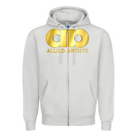 Dove Grey allied artists pictures Zipper Hoodie - linhVisuals