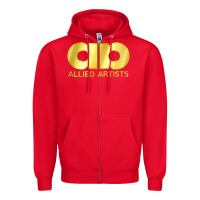 Red allied artists pictures Zipper Hoodie - linhVisuals