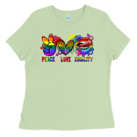 Matcha Peace love equality Ladies Tee - FaDigitalArtStudio