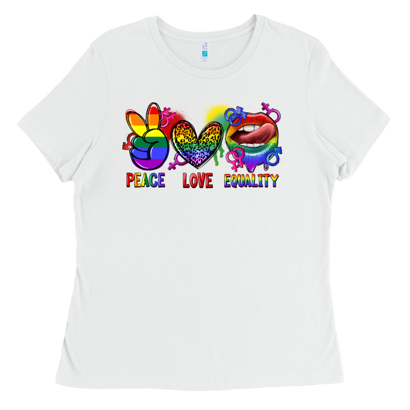 Peace Love Equality Ladies Tee by FaDigitalArtStudio | Teevron