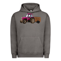 Pigment Tornado Pink Farm Tractor Urban Hoodie - RanaPortraitStore