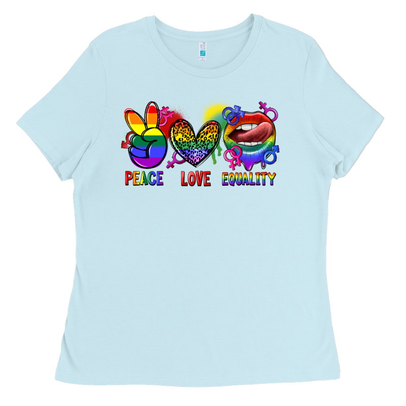 Peace Love Equality Ladies Tee by FaDigitalArtStudio | Teevron
