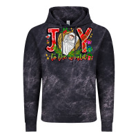 Cloud Black joy to the world Vintage Hoodie - CowhideDigitalArt