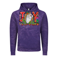 Cloud Purple joy to the world Vintage Hoodie - CowhideDigitalArt