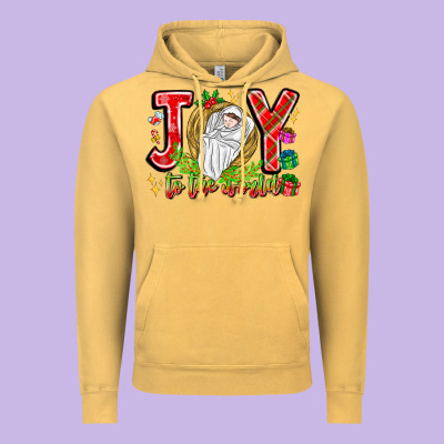 Joy To The World Vintage Hoodie Designed By Cowhidedigitalart