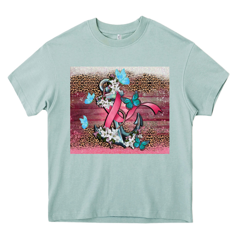 Cancer Awareness Anchor Heavy Core Tee by CowGirlArtShop | Teevron