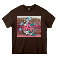 Chocolate Brown cancer awareness anchor Heavy Core Tee - CowGirlArtShop