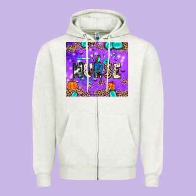 Nurse Halloween Zipper Hoodie Designed By Jahusdesignshop