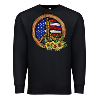 Black Peace Sign Premium Sweatshirt - JahusDesignShop