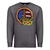 Charcoal Heather Peace Sign Premium Sweatshirt - JahusDesignShop