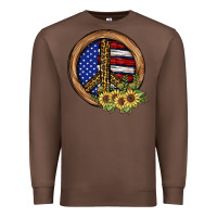 Chestnut Peace Sign Premium Sweatshirt - JahusDesignShop