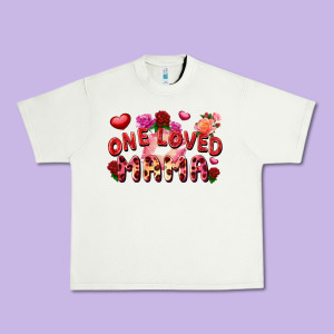 One Loved Mama Urban Heavy Tee Designed By Fadigitalartstudio