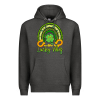 Charcoal Heather lucky vibes Premium Hoodie - Artiststas