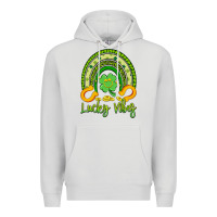 Dove Grey lucky vibes Premium Hoodie - Artiststas