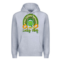 Heather Grey lucky vibes Premium Hoodie - Artiststas
