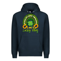 Navy lucky vibes Premium Hoodie - Artiststas