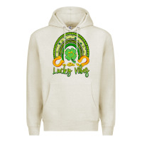 Oatmeal Heather lucky vibes Premium Hoodie - Artiststas
