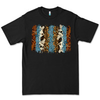 Black tool leather leopard cowhide backround Premium Tee - RanaPortraitStore